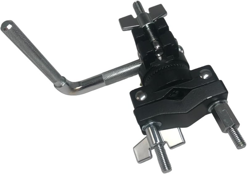 AIAS Cowbell Mount Accessory Multi Clamp – Black Percussion Clamp for Cowbells, Jam Blocks & Drum Accessories, Rotating Fastener, Fits 3/8" to 1 1/4" Drum Hardware - Image 4